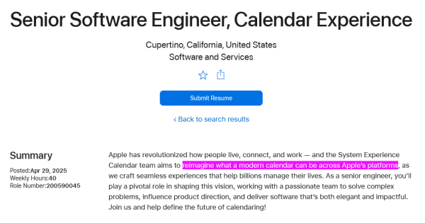 中金优配 WWDC25 前瞻：招聘信息确认苹果 iOS 19 将重构日历应用